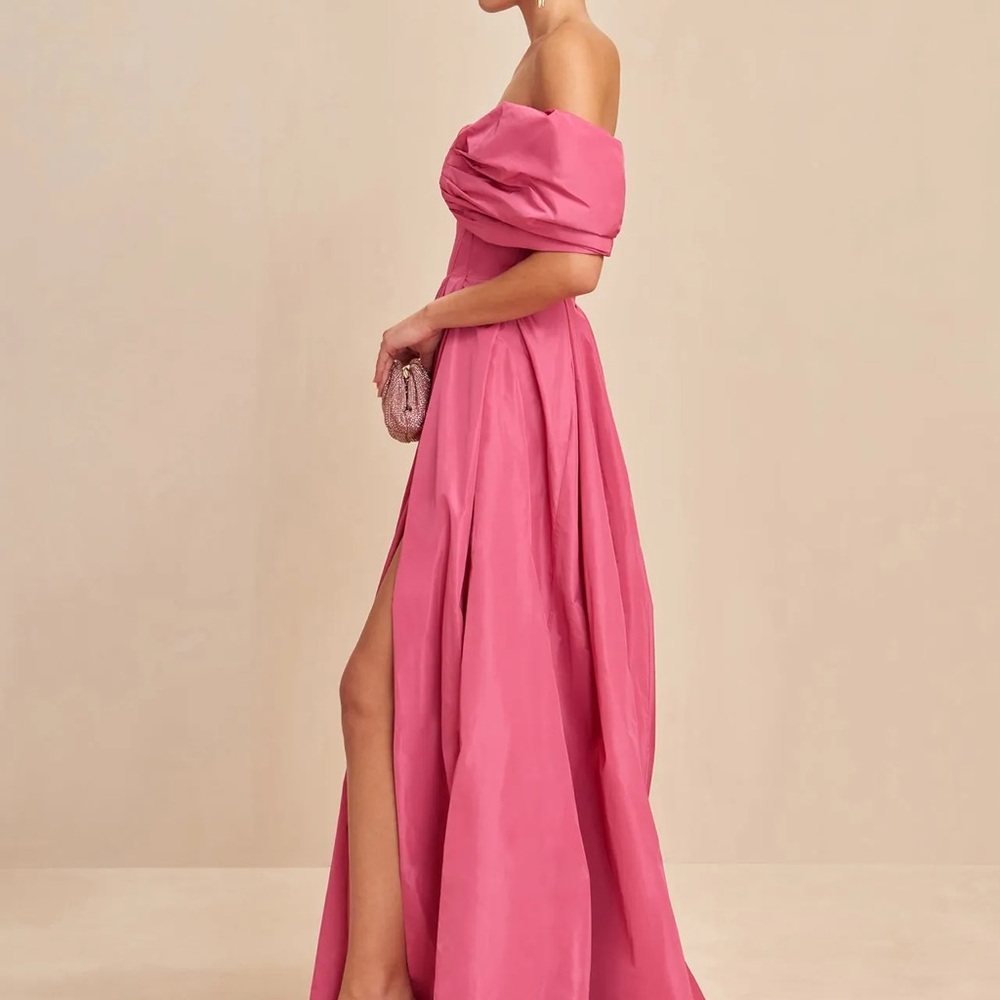 Cult Gaia Aviva Gown Sunkiss Pink Size 2 Runway - Picture 4 of 10